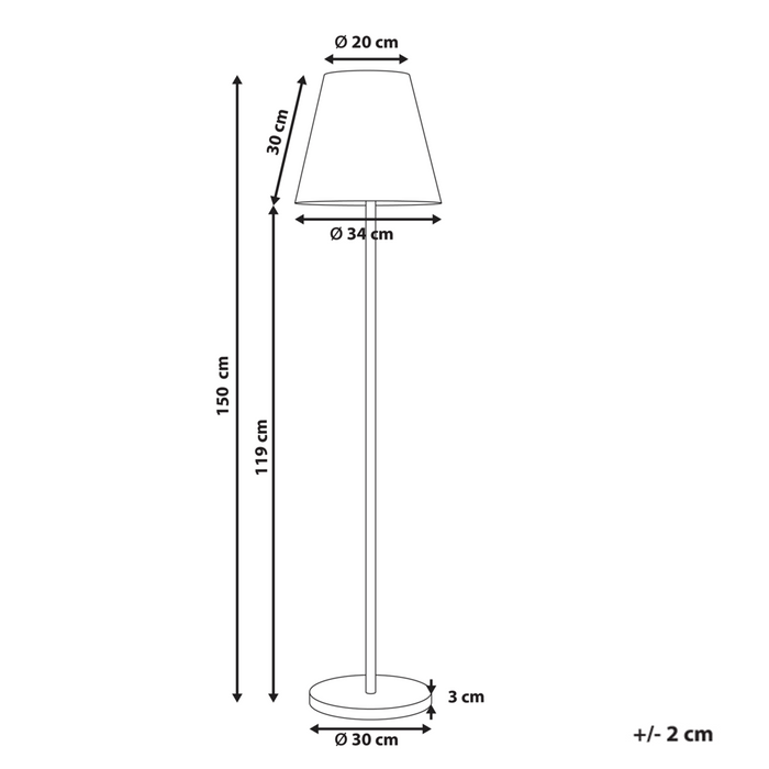 Lampada da tavolo solare a LED per esterni in materiale sintetico bianco impermeabile con base in ferro nero con telecomando
