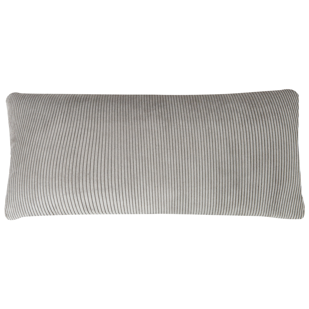 Divano ad angolo in velluto a coste grigio chiaro e gambe in metallo design retrò stile moderno