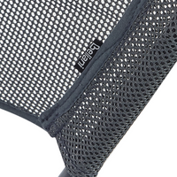 Dondolo da giardino grigio scuro con struttura in acciaio a 3 posti per esterni idrorepellente