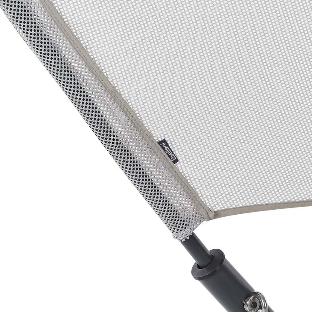 Dondolo da giardino grigio chiaro telaio in acciaio 1 posto a sedere per esterni idrorepellente