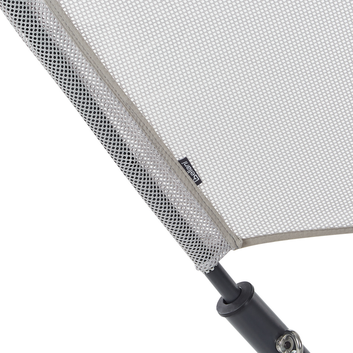 Dondolo da giardino grigio chiaro telaio in acciaio 1 posto a sedere per esterni idrorepellente