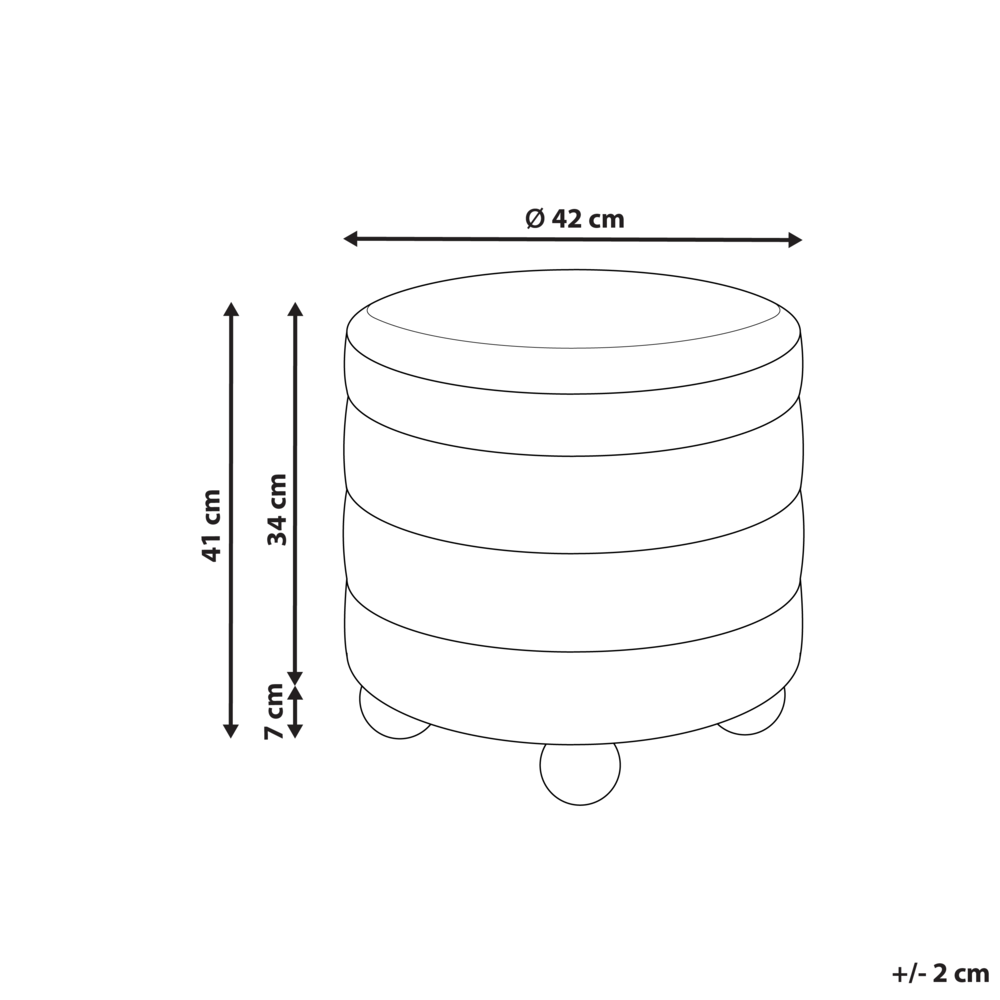 Pouf Marrone dorato Boucle Tappezzeria Gambe in legno di pino Poggiapiedi Accessori per la casa Soggiorno