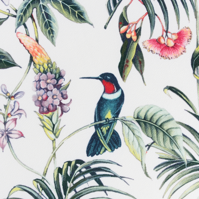 Pouf ottomana poggiapiedi rotondo in velluto multicolore moderno