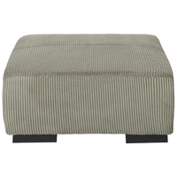 Ottomana moderna quadrata in velluto a coste verde 80 x 80 x 35 cm stile Contemporaneo soggiorno