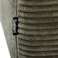 Ottomana moderna quadrata in velluto a coste verde 80 x 80 x 35 cm stile Contemporaneo soggiorno