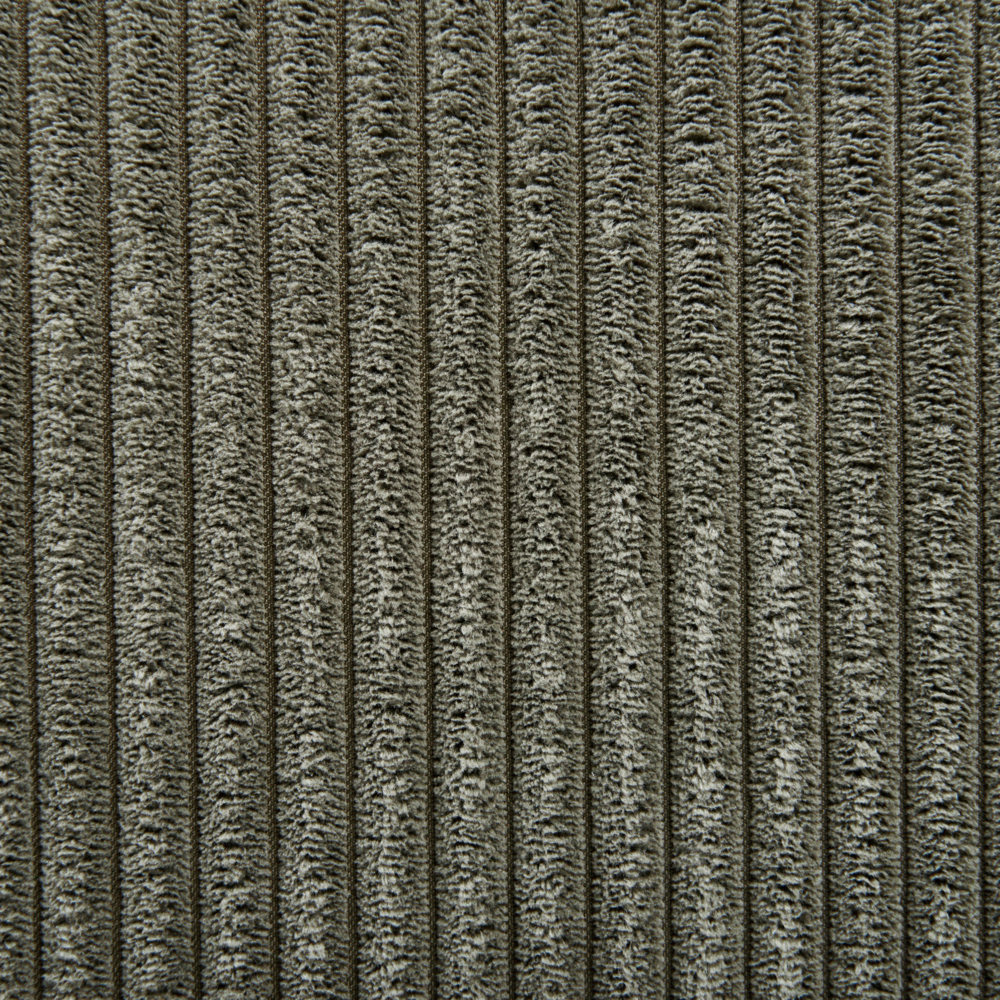 Ottomana moderna quadrata in velluto a coste verde 80 x 80 x 35 cm stile Contemporaneo soggiorno