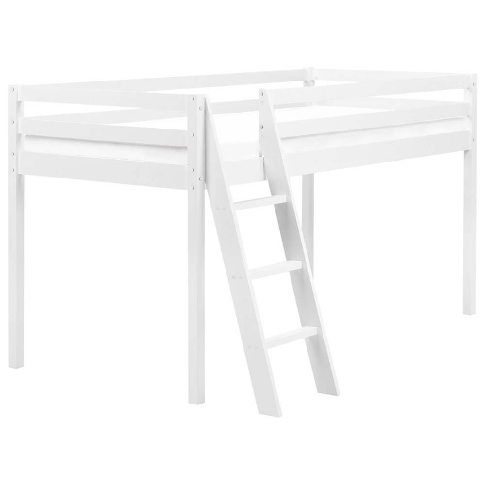 Letto per bambini in legno di pino bianco UE 90 x 200 cm con rete a doghe per bambini.