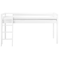 Letto per bambini in legno di pino bianco UE 90 x 200 cm con rete a doghe per bambini.