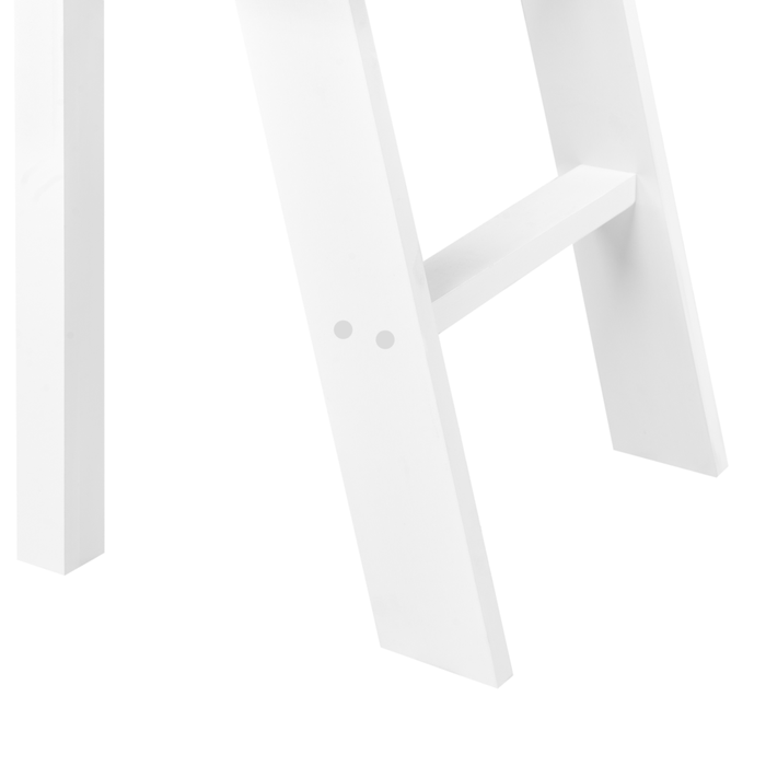 Letto per bambini in legno di pino bianco UE 90 x 200 cm con rete a doghe per bambini.