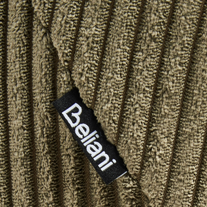 Set di 2 sedie da pranzo in velluto verde oliva stile retrò seduta rotonda