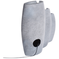 Fontana d'acqua da esterno in resina beige Luce da giardino LED inserita Design moderno