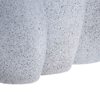 Fontana d'acqua da esterno in resina beige Luce da giardino LED inserita Design moderno