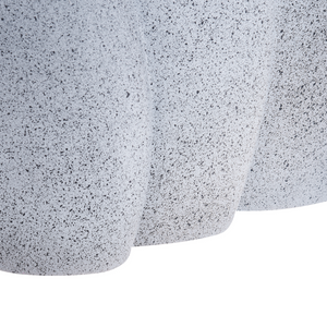 Fontana d'acqua da esterno in resina beige Luce da giardino LED inserita Design moderno