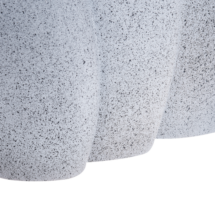 Fontana d'acqua da esterno in resina beige Luce da giardino LED inserita Design moderno