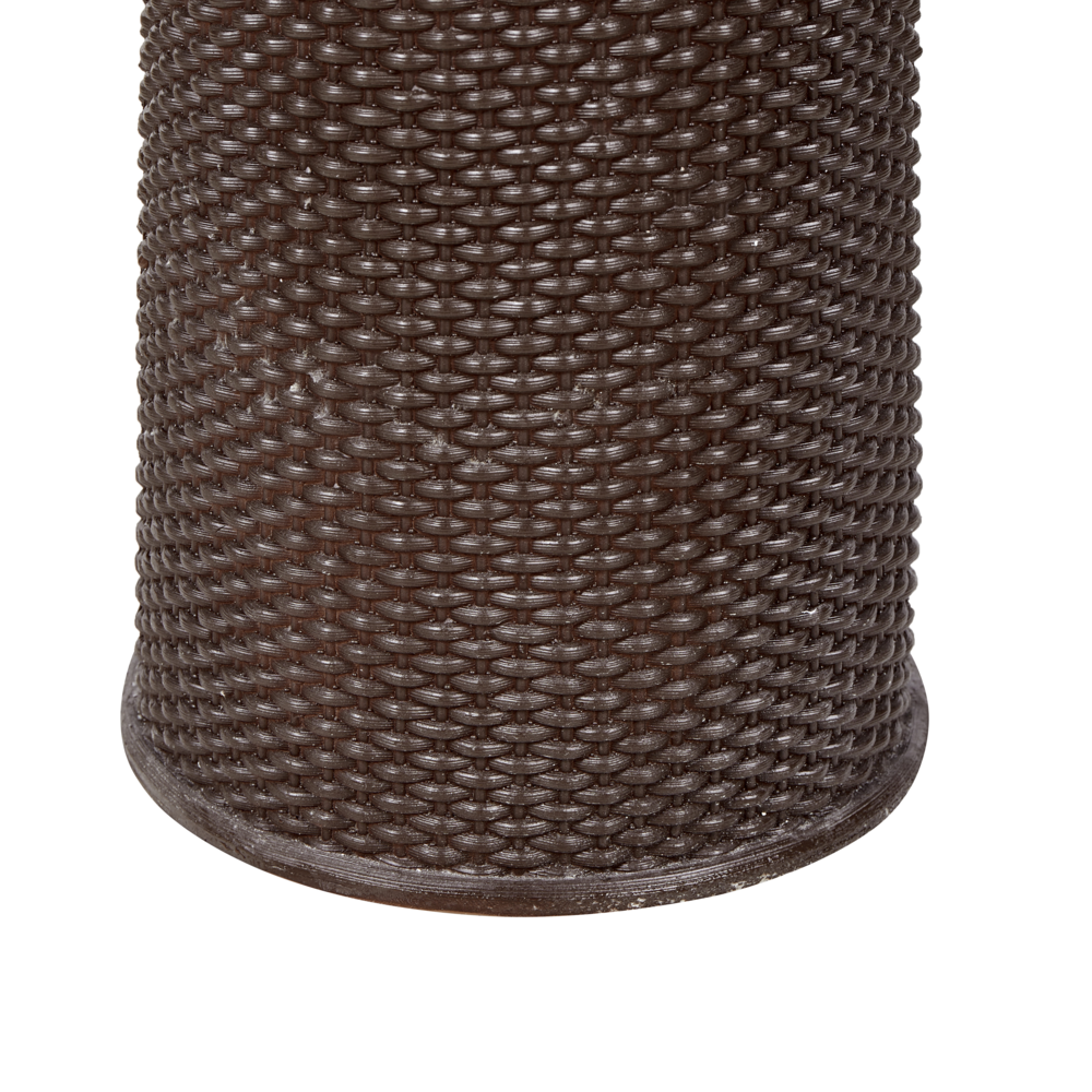 Fontana d'acqua da esterno in resina marrone Luce da giardino LED inserita Design moderno