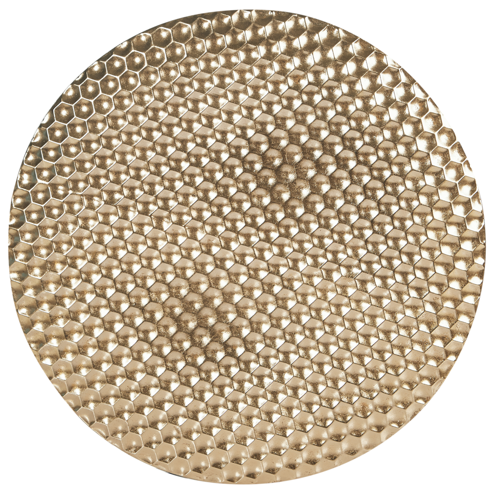 Decorazione da parete rotonda in metallo oro stile glamour