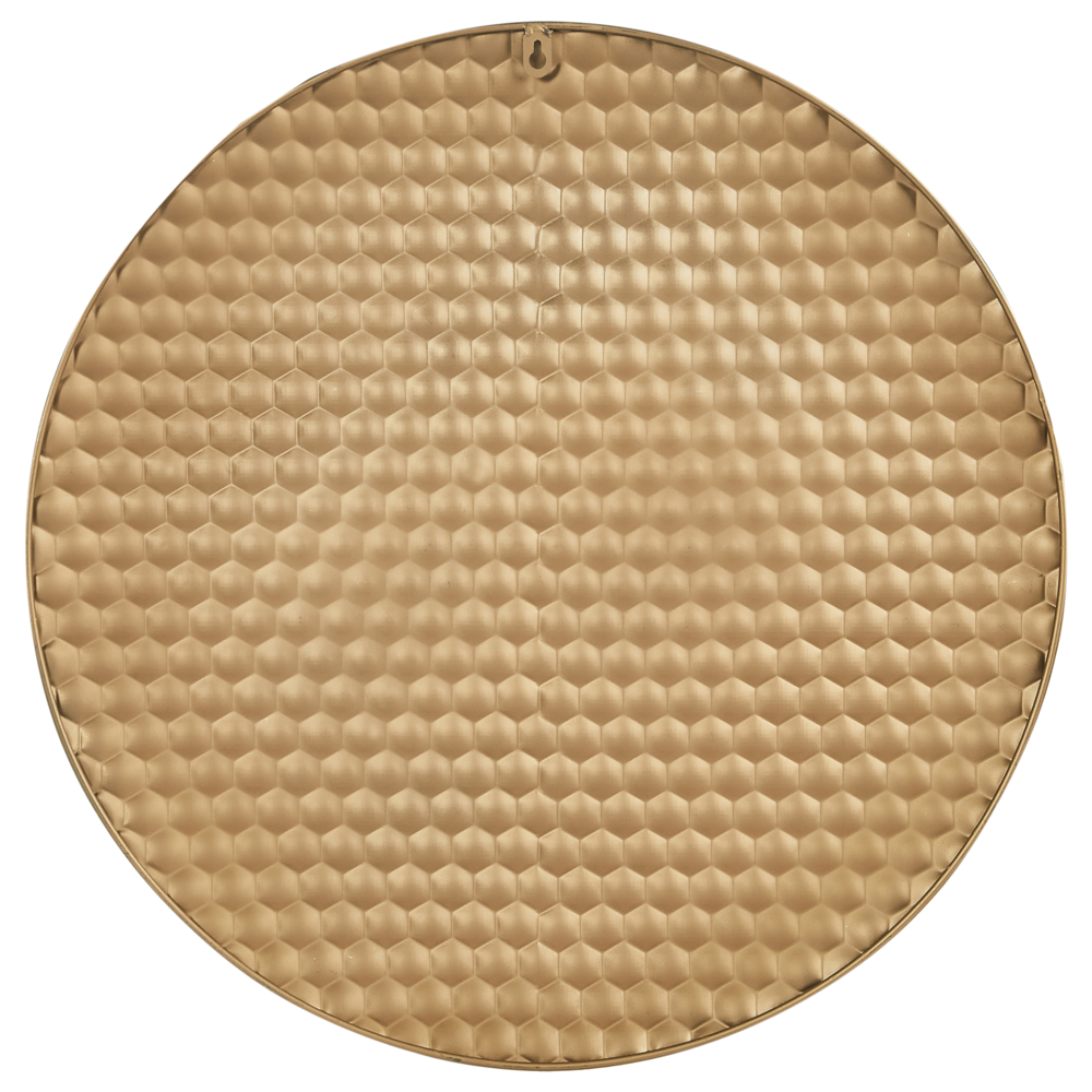 Decorazione da parete rotonda in metallo oro stile glamour