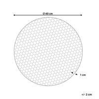 Decorazione da parete rotonda in metallo oro stile glamour