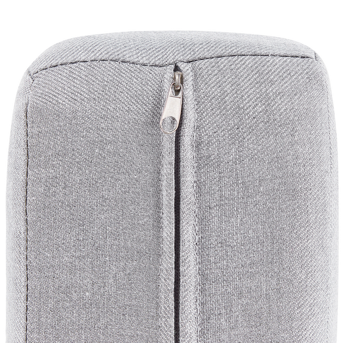 Set di copricuscini da giardino da seduta grigio chiaro cuscini da esterno