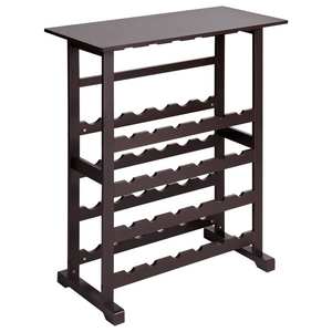 Portabottiglie in MDF marrone scuro Stile classico ed elegante per la casa