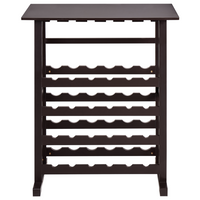 Portabottiglie in MDF marrone scuro Stile classico ed elegante per la casa