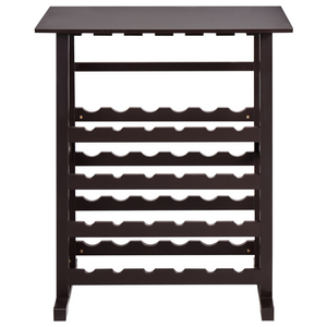 Portabottiglie in MDF marrone scuro Stile classico ed elegante per la casa