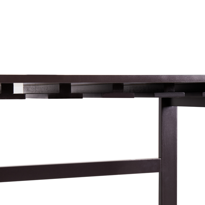 Portabottiglie in MDF marrone scuro Stile classico ed elegante per la casa