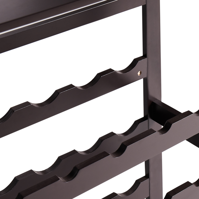 Portabottiglie in MDF marrone scuro Stile classico ed elegante per la casa