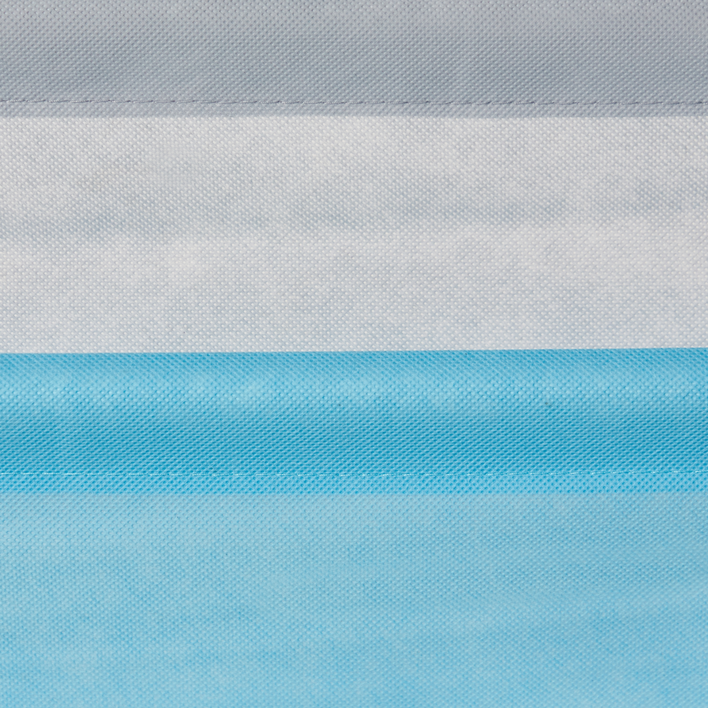 Libreria a 3 livelli in truciolato e tessuto bianco cameretta dei bambini