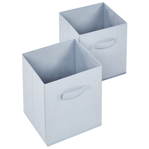 Scaffale Libreria a 3 livelli in truciolato bianco con tessuto non tessuto Scatole con ripiani per la cameretta dei bambini