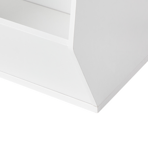 Scaffale Libreria a 3 livelli in truciolato bianco con tessuto non tessuto Scatole con ripiani per la cameretta dei bambini