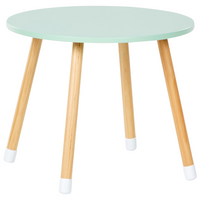 Set da tavola per bambini a 2 posti con sedie Tappi per gambe in MDF bianco e legno chiaro Cameretta per bambini alla moda