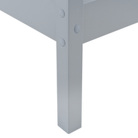 Letto a forma di casa per bambini Legno di pino grigio UE Struttura letto singolo con doghe