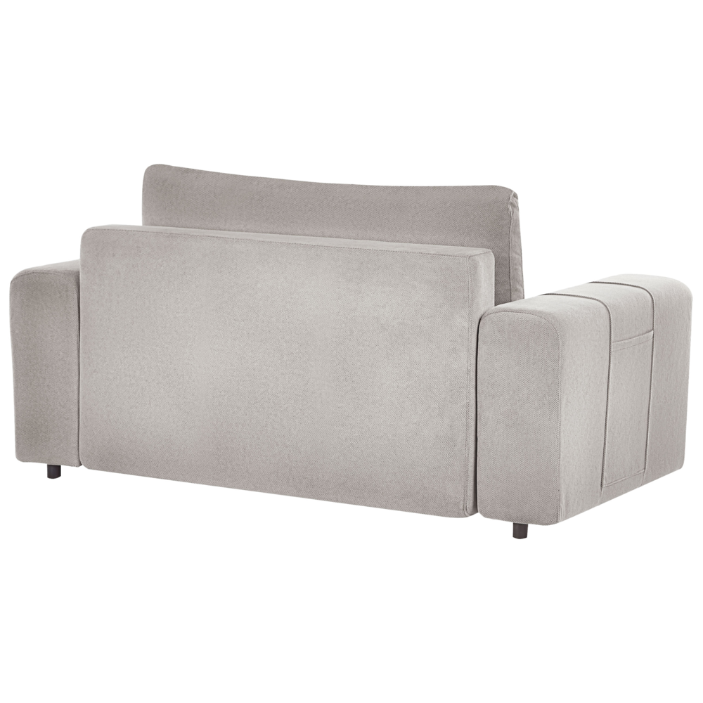 Divano a 2 posti Grigio chiaro con imbottitura spessa e mobili da salotto in stile moderno