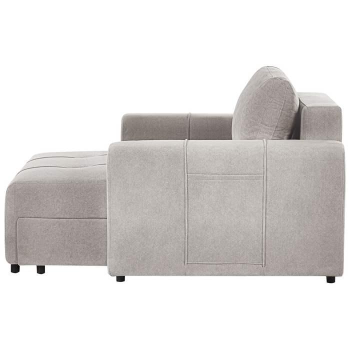 Divano a 2 posti Grigio chiaro con imbottitura spessa e mobili da salotto in stile moderno