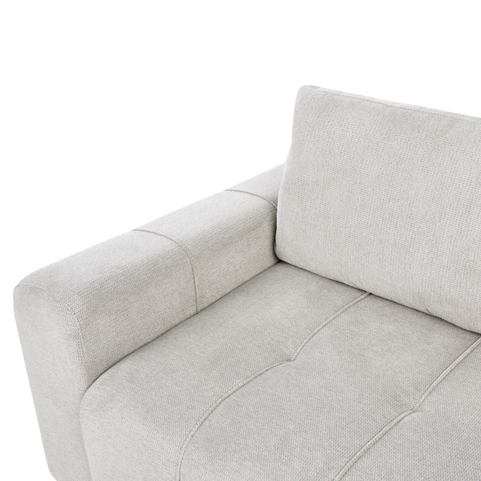 Divano a 2 posti Grigio chiaro con imbottitura spessa e mobili da salotto in stile moderno