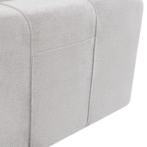 Divano a 2 posti Grigio chiaro con imbottitura spessa e mobili da salotto in stile moderno