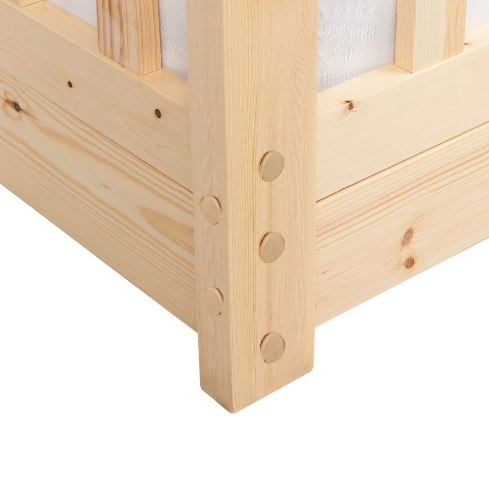 Letto per bambini a forma di casa UE Telaio singolo 90 x 200 cm con doghe in legno di pino chiaro