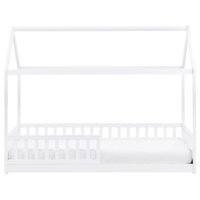 Letto per bambini a forma di casa UE Telaio singolo 90 x 200 cm con doghe in legno di pino bianco