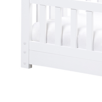 Letto per bambini a forma di casa UE Telaio singolo 90 x 200 cm con doghe in legno di pino bianco