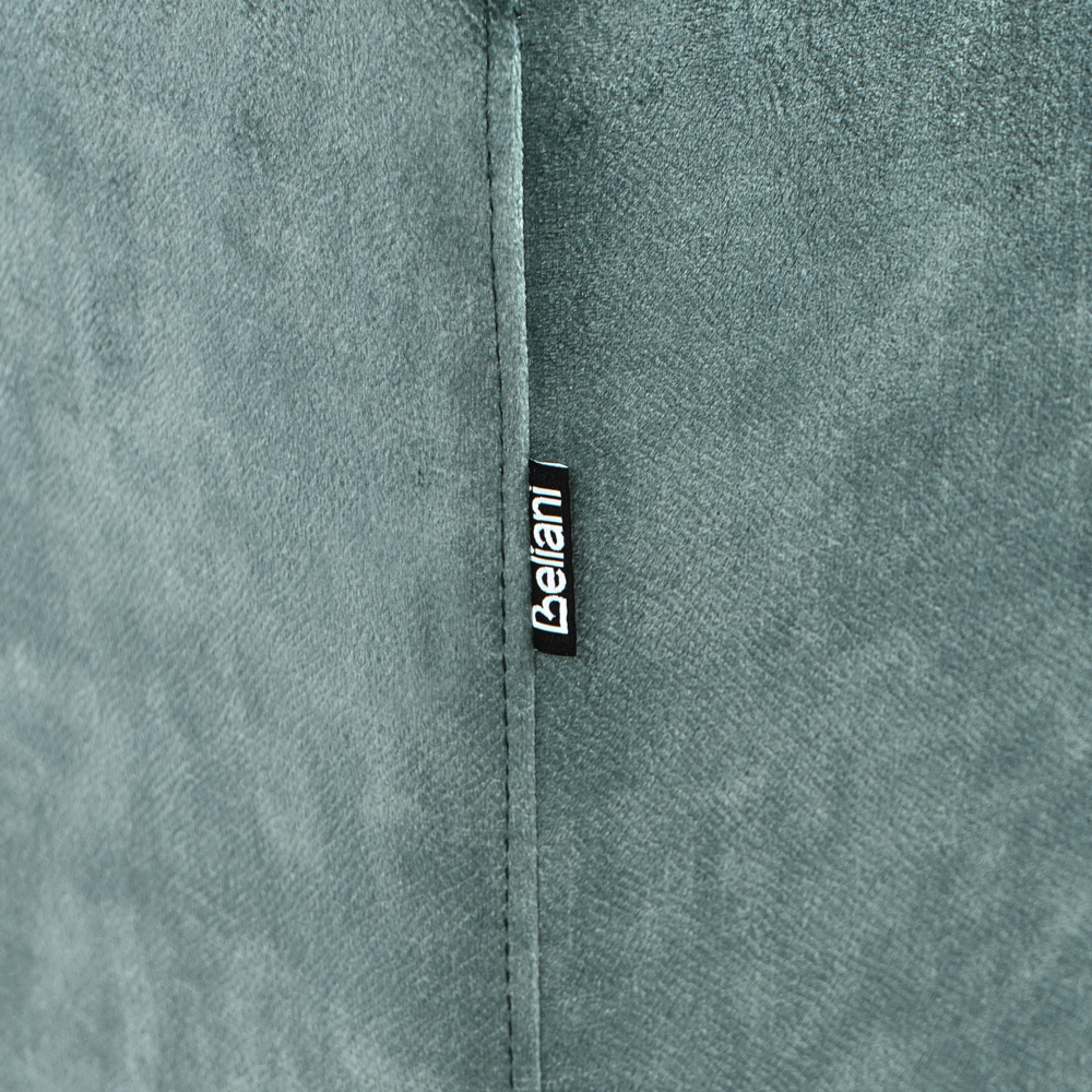 Pouf poggiapiedi in velluto verde acqua stile Minimalista Moderno