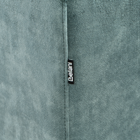 Pouf poggiapiedi in velluto verde acqua stile Minimalista Moderno