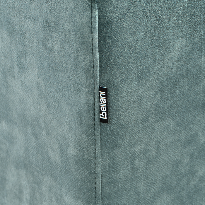 Pouf poggiapiedi in velluto verde acqua stile Minimalista Moderno