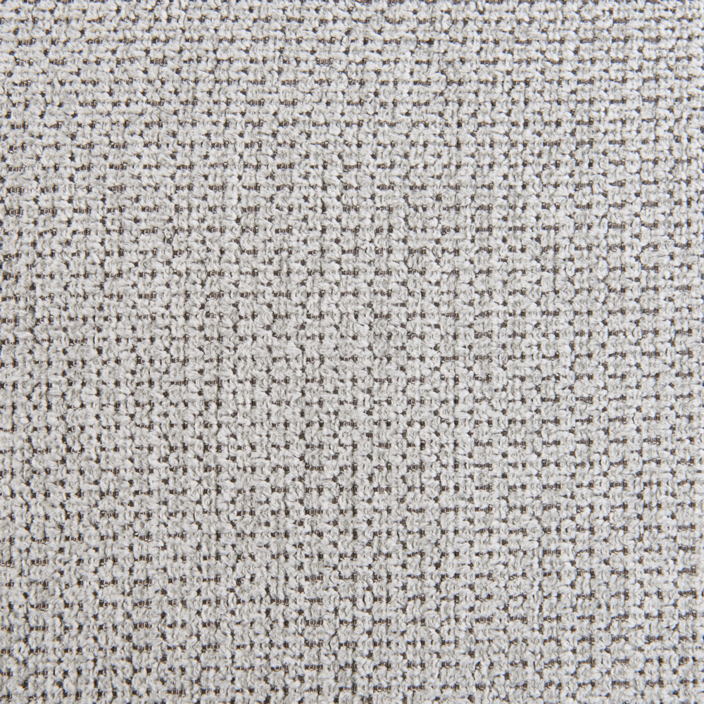 Ottomana imbottita in tessuto grigio chiaro Stile moderno