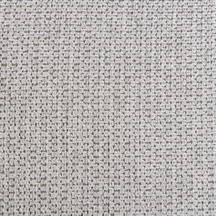 Ottomana imbottita in tessuto grigio chiaro Stile moderno