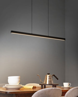 Lampada a sospensione Base in ferro alluminio nero con telecomando Luce LED integrata a sospensione Illuminazione moderna