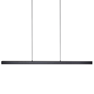 Lampada a sospensione Base in ferro alluminio nero con telecomando Luce LED integrata a sospensione Illuminazione moderna