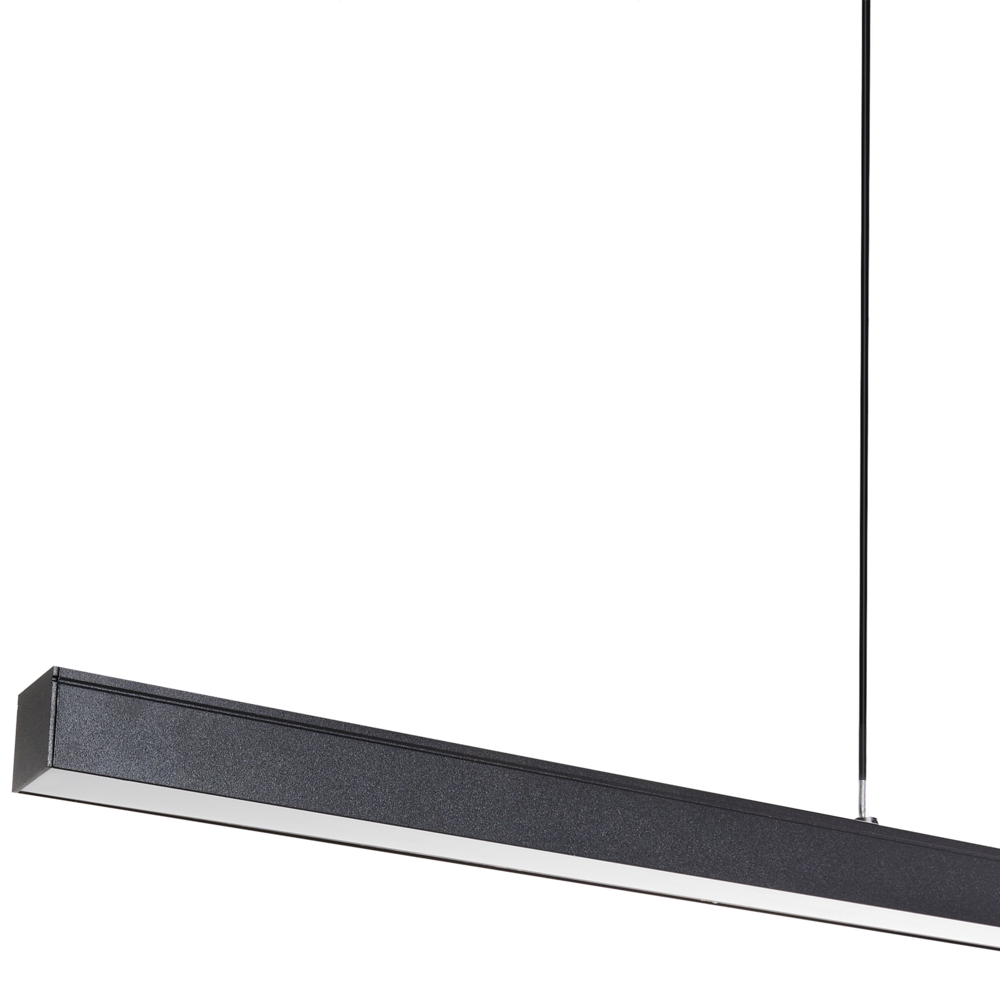 Lampada a sospensione Base in ferro alluminio nero con telecomando Luce LED integrata a sospensione Illuminazione moderna