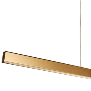 Lampada a sospensione in alluminio oro con paralume in legno di gomma e base in ferro con telecomando Luce a LED integrata