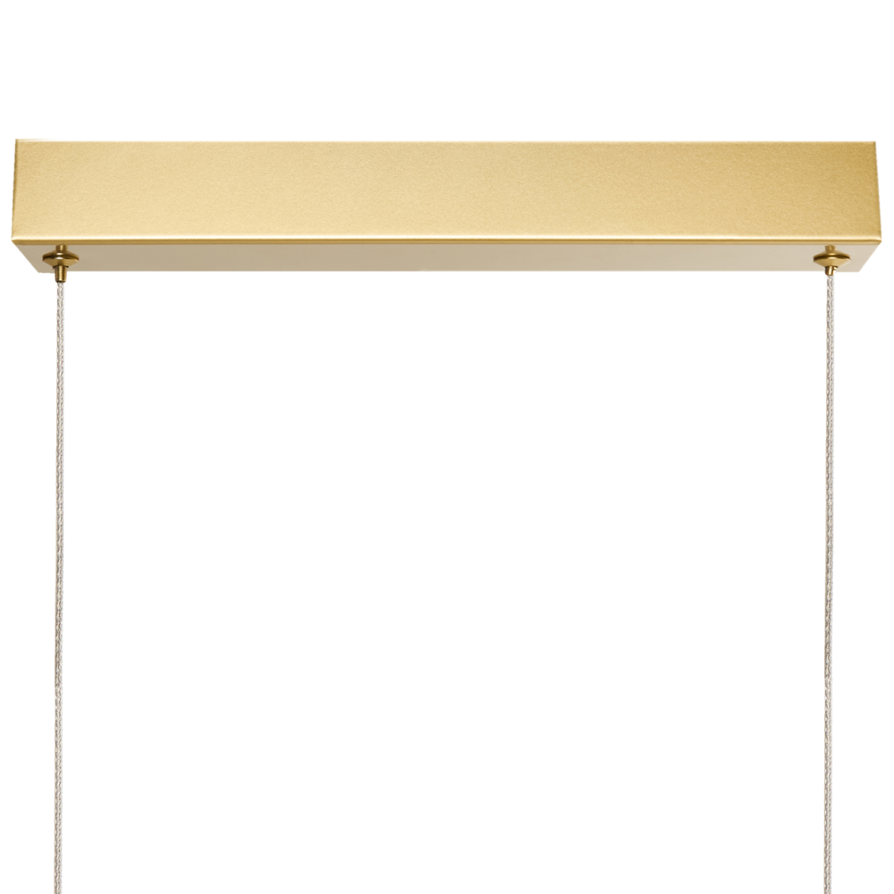 Lampada a sospensione in alluminio oro con paralume in legno di gomma e base in ferro con telecomando Luce a LED integrata